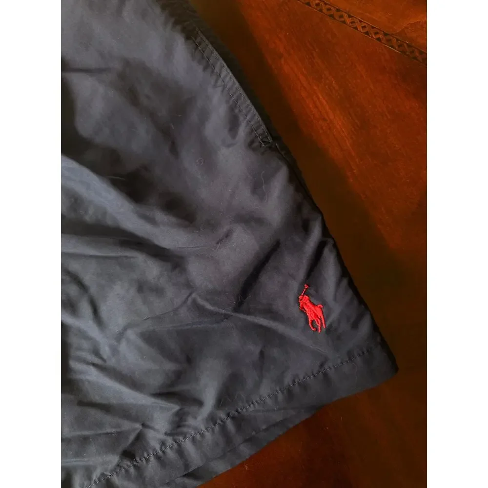 Polo Ralph Lauren Classic Swim Trunk Traveler‎ 5.75’’ Medium Navy red logo